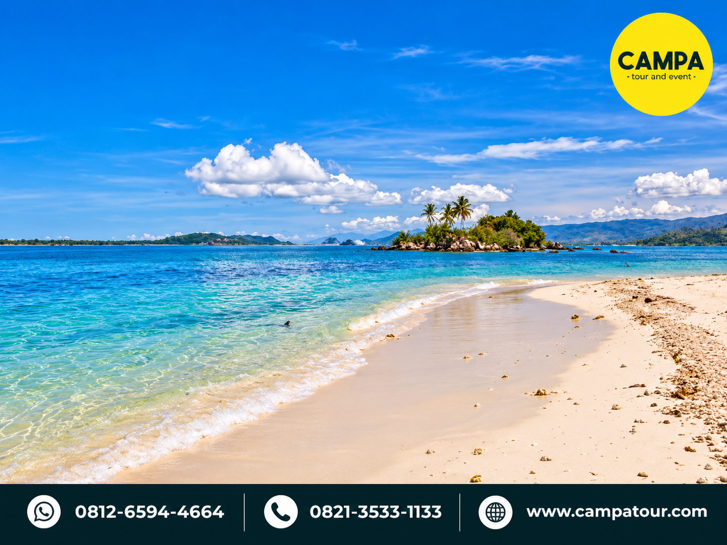 paket tur pantai pandan - Campa tour