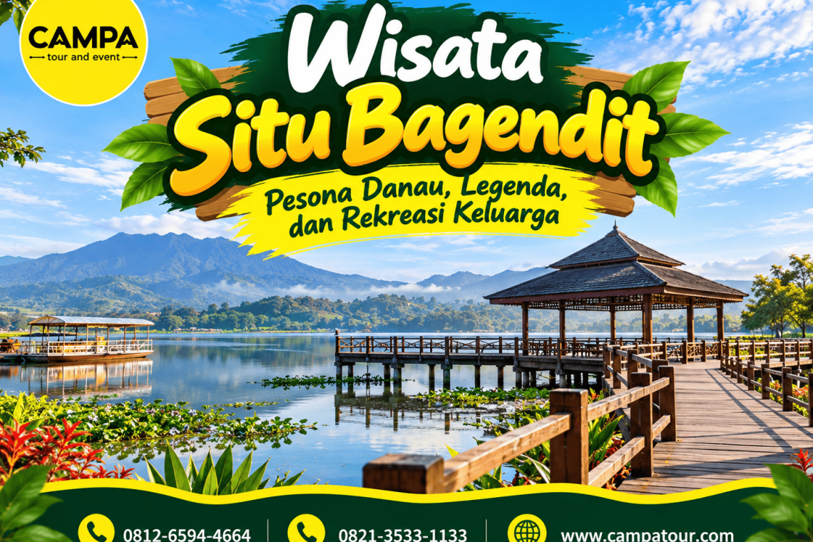 Wisata Situ Bagendit sebuah danau mempesona, dengan spot yang cocok untuk rekreasi keluarga bersama Campa Tour